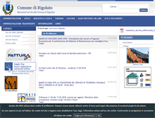 Tablet Screenshot of comune.rigolato.ud.it